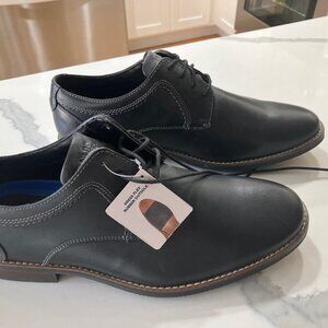 Nunn Bush Men's Westfield Lace Up Comfort Leather Dress Shoes in Black